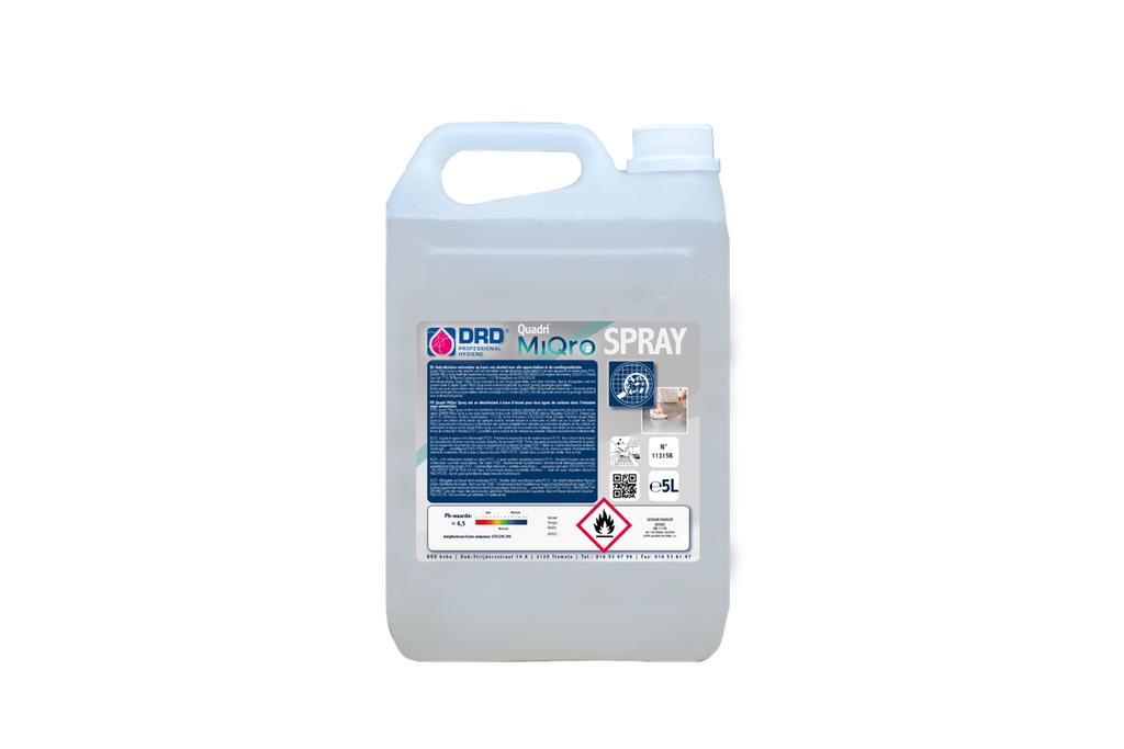 Miqro Spray 5L Navulling BE-REG-00556 - Alco Liquid 80 - jerrycan