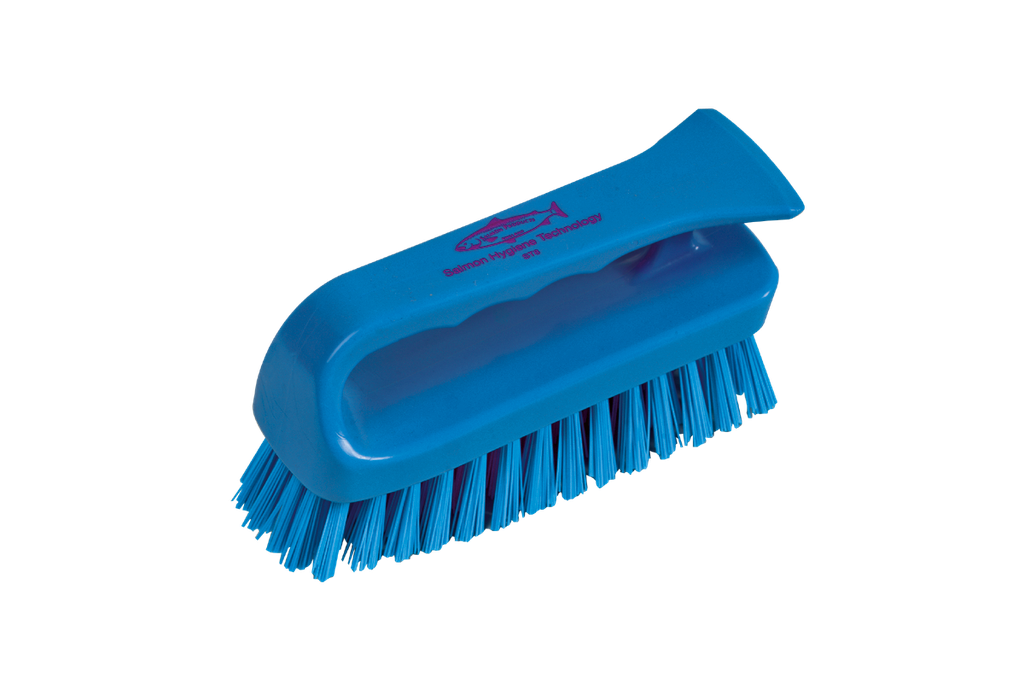 KM handschrobborstel met handgreep Blauw