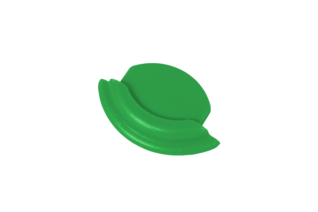 KMRAILEINDDOP-GROEN EMBOUT vert rail alu