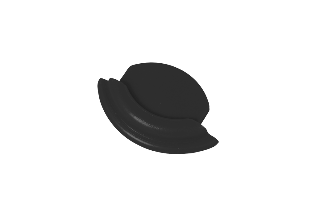 KMRAILEINDDOP-ZWART EMBOUT noir rail alu