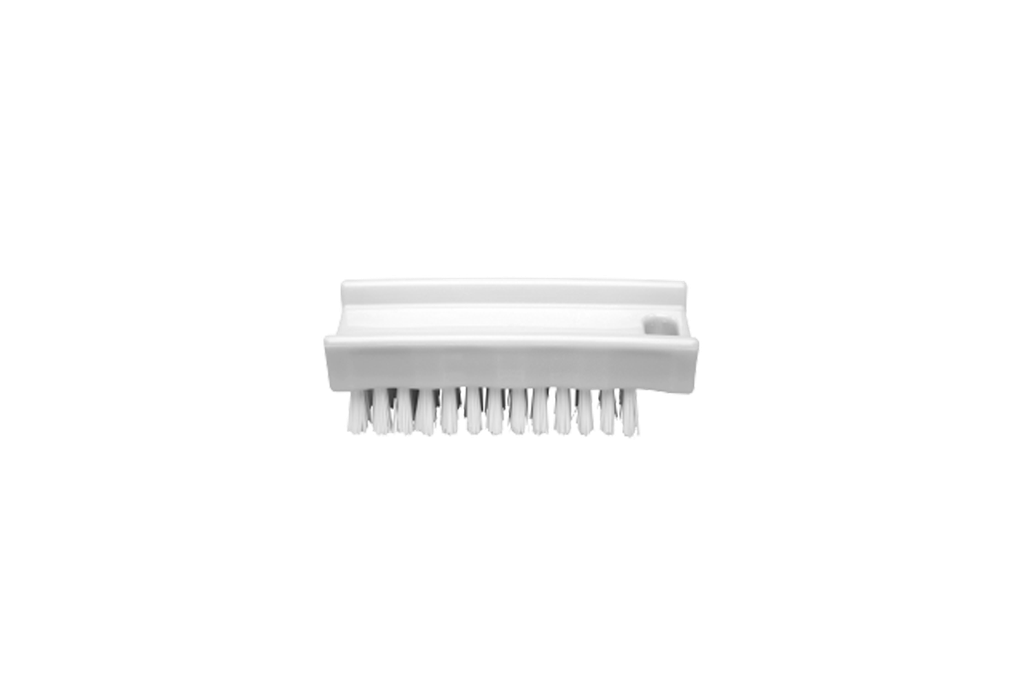 KMNAGELBOR-2 Brosse à ongles blanc