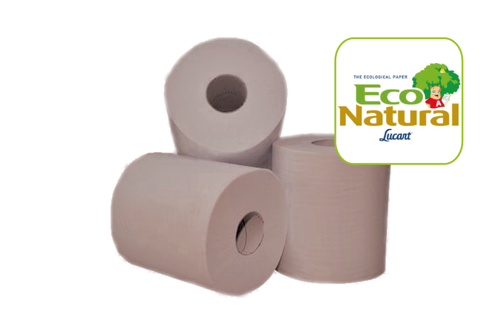 LUCART 852241 Eco Natural Papier Nettoyage Midi 2c 450f 6x1r