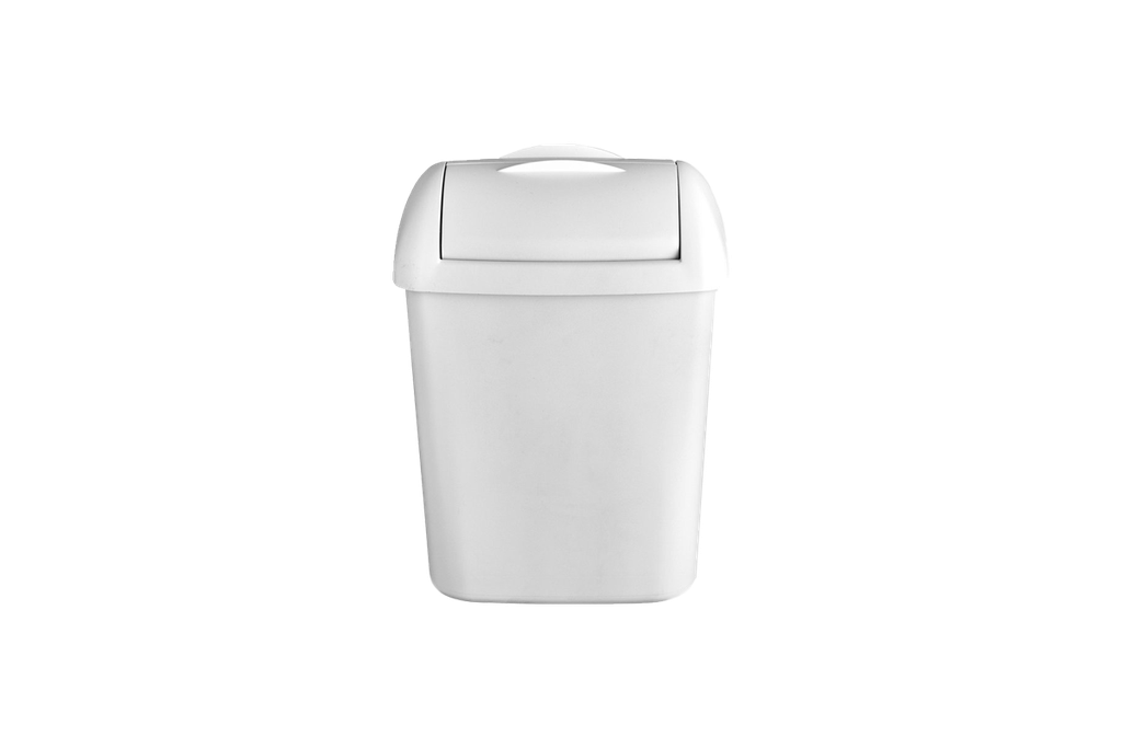 Distributeur DRD Blanc Poubelle 8 litre avec support mural - 441408