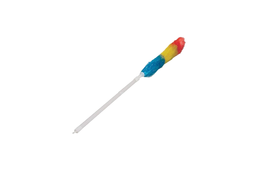 Plumeau synthetisch 3 kleur + telescoopsteel