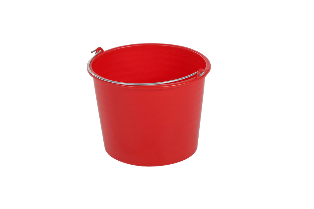 Kunststof emmer rood 11,5L