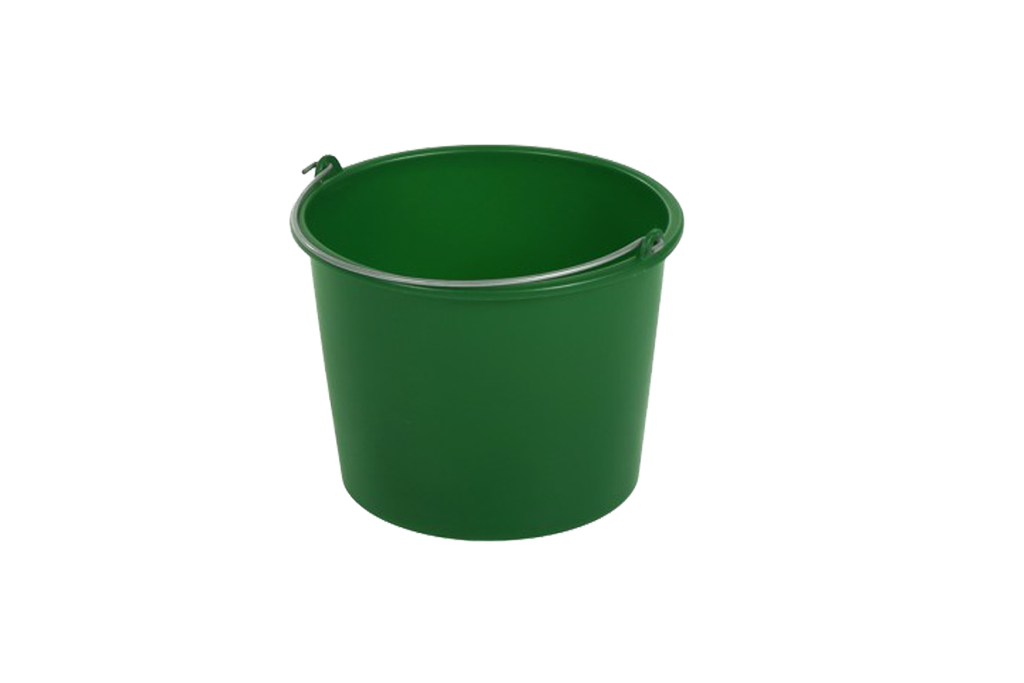 Seau en plastic vert 11,5L