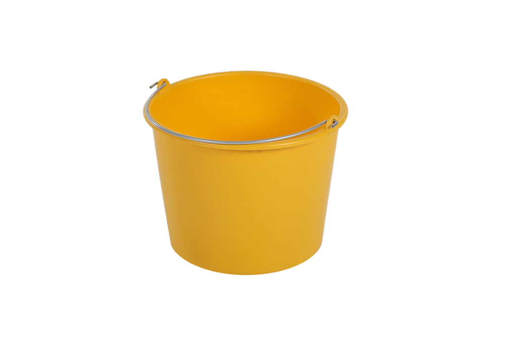 Kunststof emmer geel 11,5L