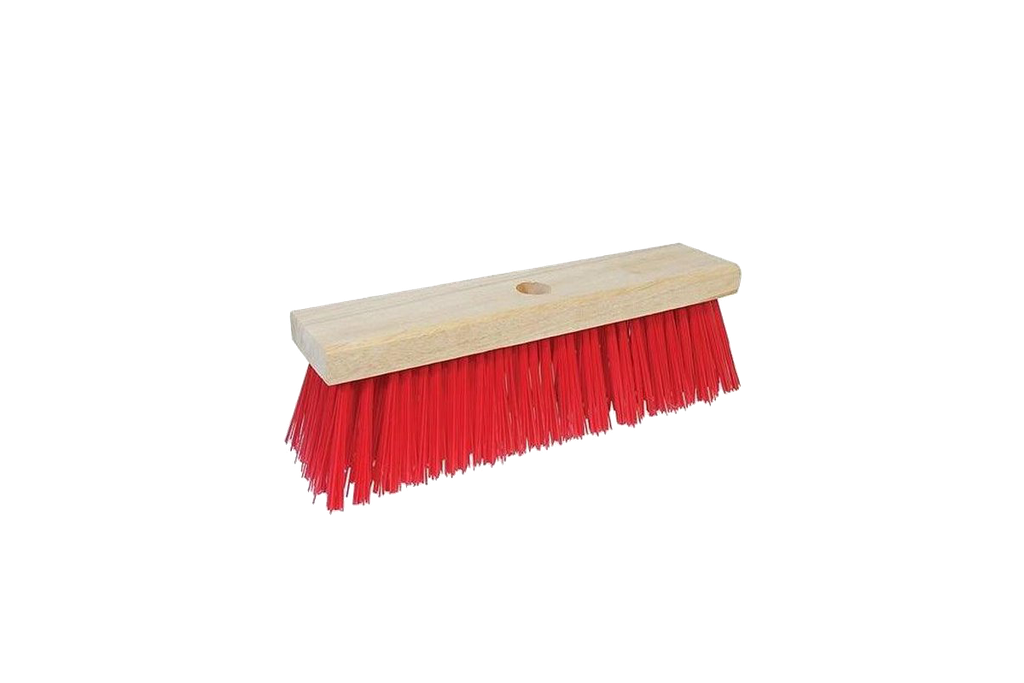 Straatveger PVC hard 50cm rood