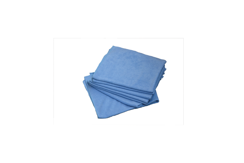 Microvezeldweil blauw 70x60cm grof geweven 1 st