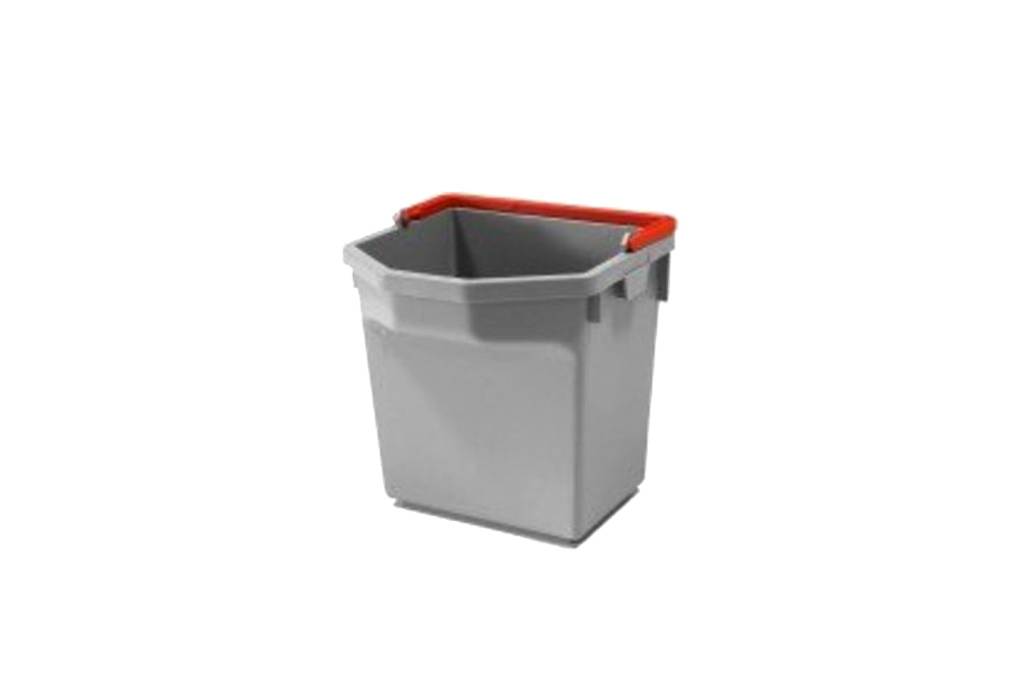 Numatic Seau gris avec manche rouge 5 L pour NPT1415