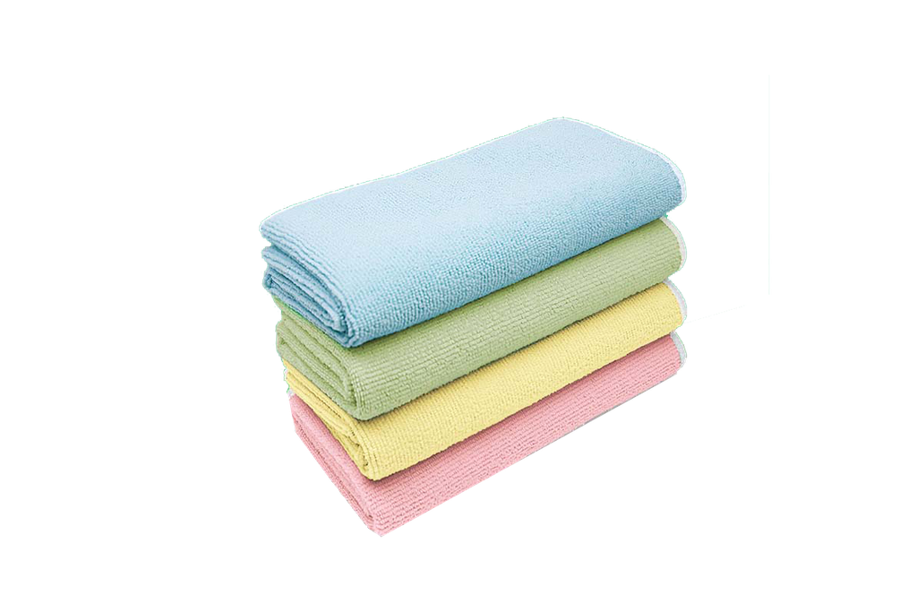 TOP - Doek microvezel groen (witte rand) 40x40cm stuk