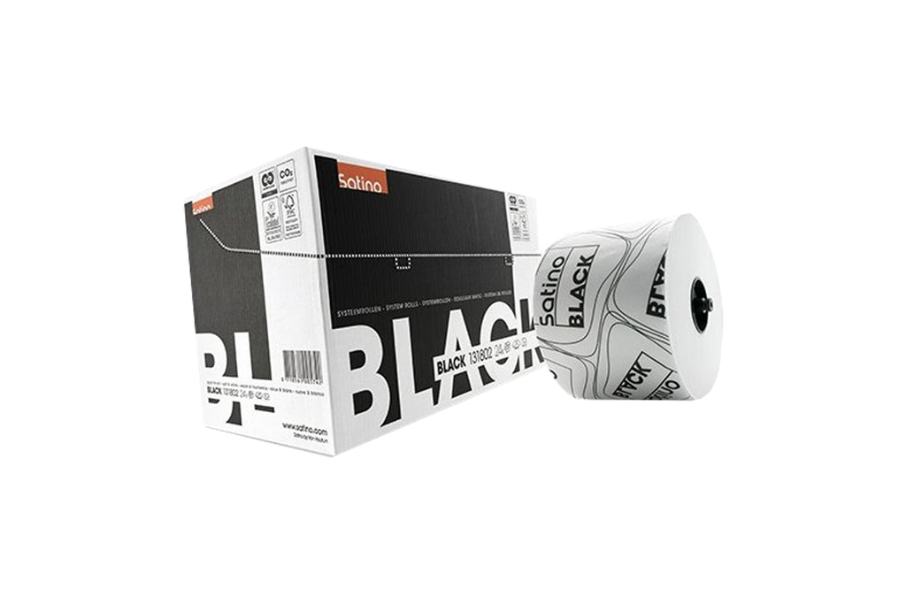 Satino Black systeemrol wit 2L 100m 24r (313830)