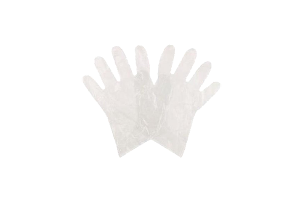 Gant polyethylene handygrip transparant M 100 pcs