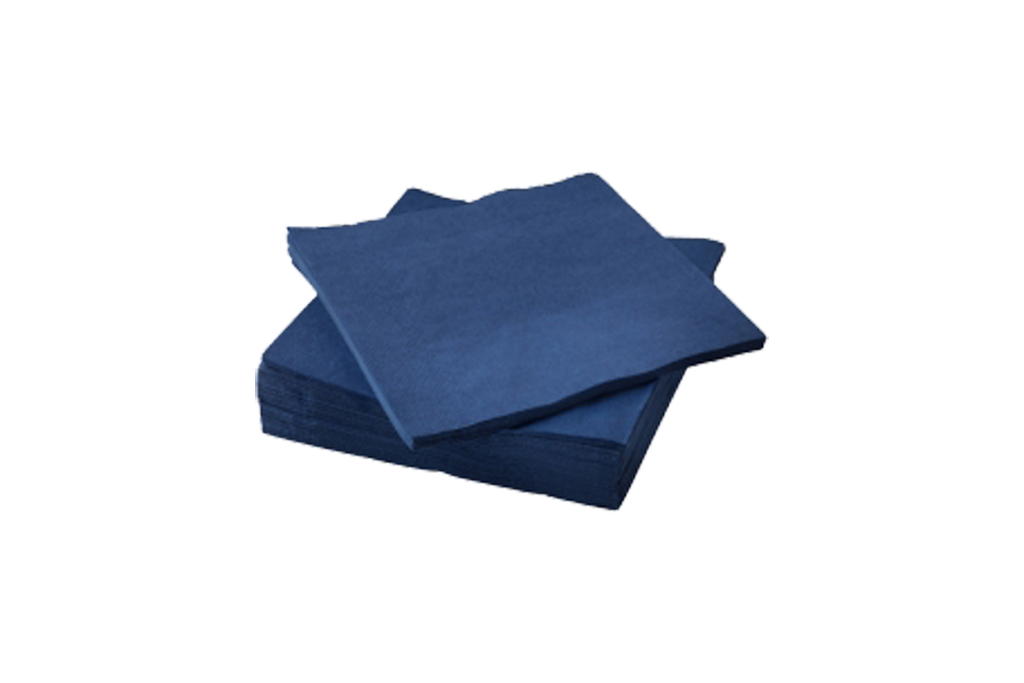 Serviettes G024 33x33cm 2L 1/4 bleu 2000pcs