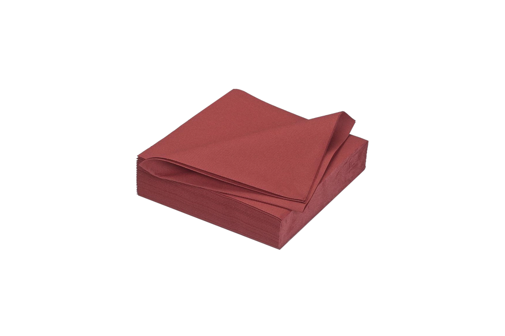 Serviettes G011 40x40cm 2c 1/4 bordeaux 2000pcs