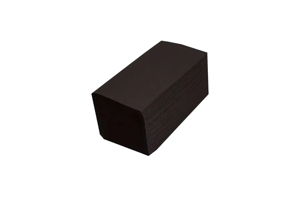 Servetten G960 40x40cm 3L1/8 zwart 1200st