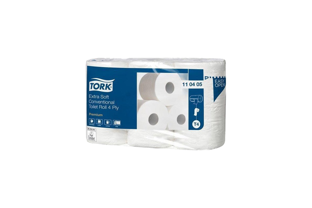 Tork 110405/110406 extra soft toilet roll 4 ply (7x6r) T4