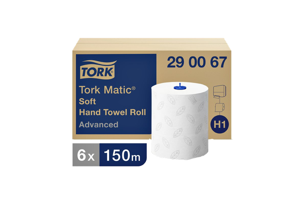 Tork 290067 H1 Handdoekrol 2-laags 21cm wit 6x150m