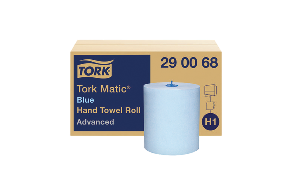 Tork 290068 H1 Matic Blue Hand Towel Roll 6x1R