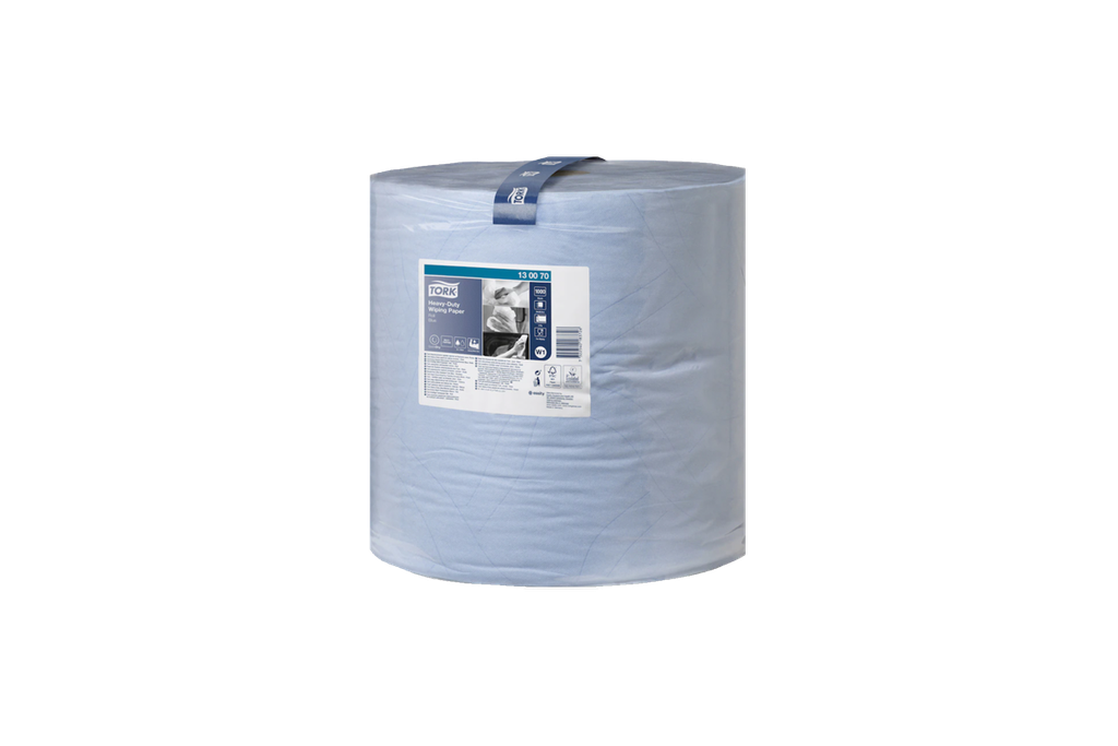 Tork 130070 Heavy-Duty Paper Roll 37x34cm/340m blauw W1
