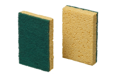 [00254] Scotch-Brite 740ECO geel/groen spons 140x90x25mm 10st