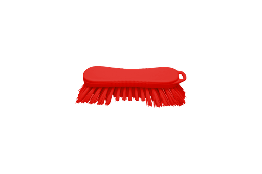 [03020] KM Werkborstel 210x70mm hard uitstaande vezel rood
