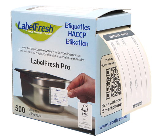 [00197] LabelFresh etiquettes mardi Pro 500 pièces 70x45mm