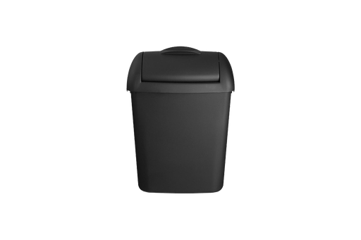 [02203] Distributeur DRD Noir Poubelle 8 litre avec ensemble mural- 441458