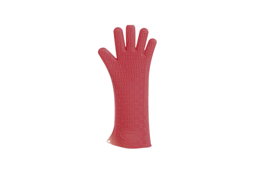[02071] PBM TOP-Handschoen Silikon heatblocker, 43cm rood 250°C, PERSTUK