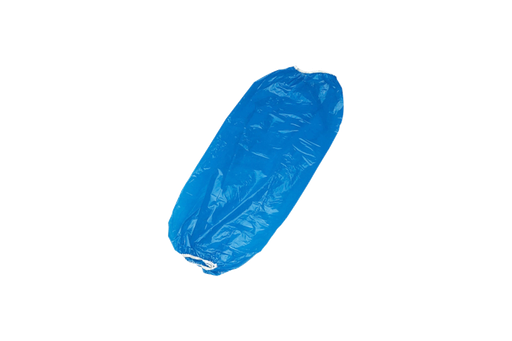 [03040] Mouwovertrekken, blauw,in PE 200x400x0.020mm 100st