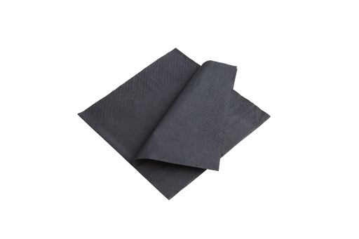 [01911] Servetten G655 20x20cm P2P 1/4 zwart 16x125st 2L