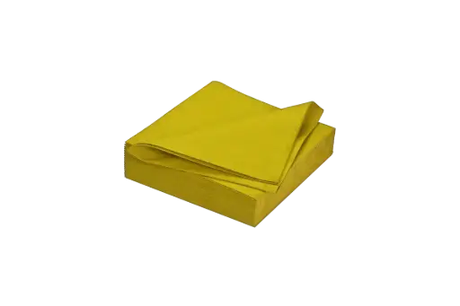 [03091] Servetten G012 40x40cm 2L 1/4 geel 2000st