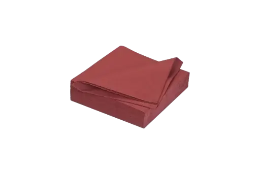 [03113] Serviettes G404 40x40cm Airlaid 1/4 bordeaux 600pcs