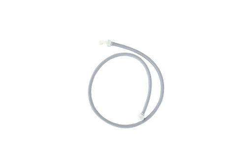 [03267] Rubber slang v/v 1,5m gebogen met moer in PVC