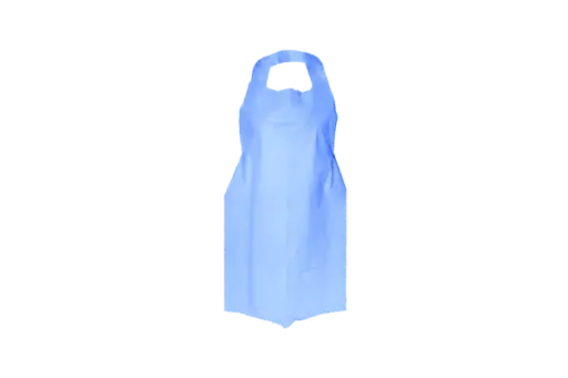 [26047] PE schort 80x125+3cm Blauw 20micron gewafeld 100st